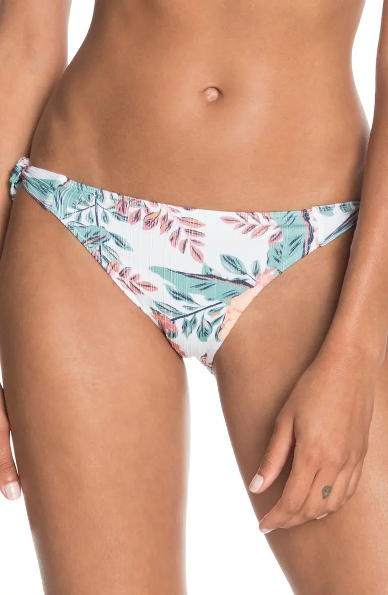 Roxy Women's Just Shine Floral Tie Bikini Bottoms | Nordstrom | Nordstrom