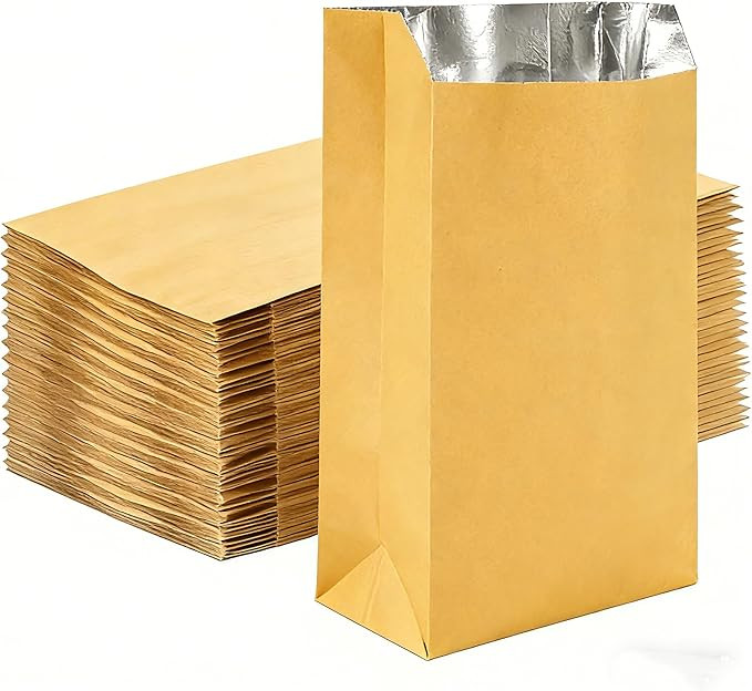 100 Pack Foil Sandwich Wrap, 8.26"x4.7" Insulated Hot Dog Bag, Grease Resistance Paper Foil Hambu... | Amazon (US)