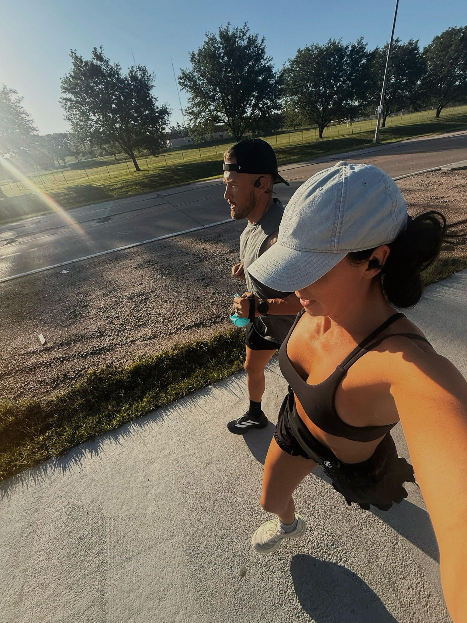 Happy Saturday! Last day in Nebraska! Sharing some running details 
Sports bra size small 
Shorts size small
Active hat

#LTKActive #LTKmorningroutine #LTKfitnessgoals