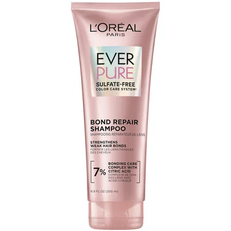 L'Oreal Paris EverPure Bond Repair Strengthening Shampoo with Citric Acid, 6.8 oz | Walmart (US)