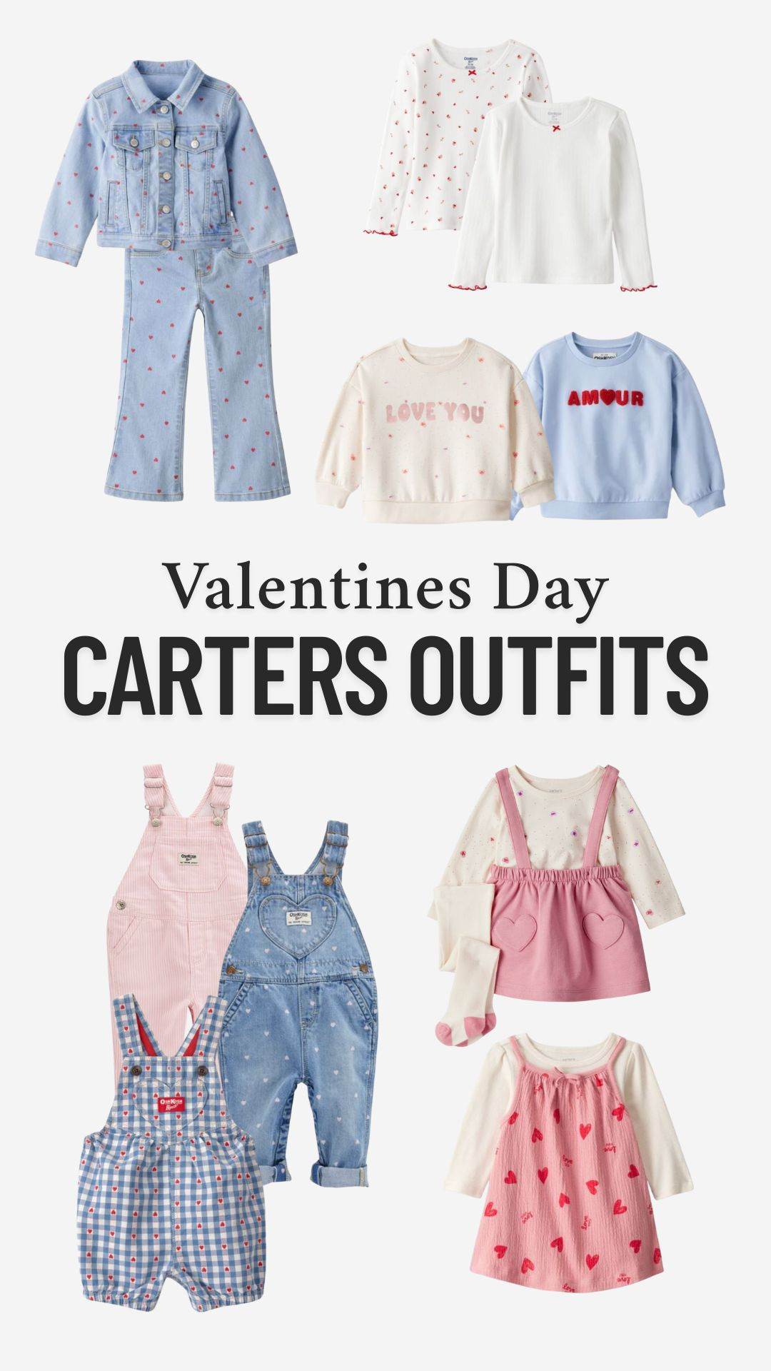 Carters Valentines Day outfits for babies and toddlers!  

 #LTKSeasonal #LTKBaby #LTKKids