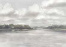 Hazy Lakefront | Collection Prints