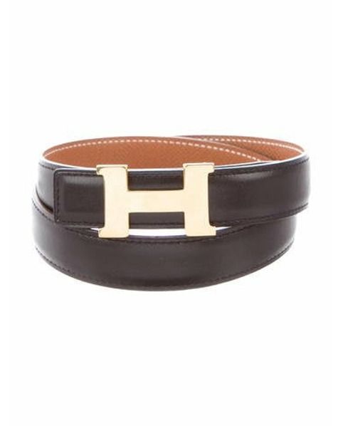 Hermès Reversible Mini Constance 24Mm Belt Kit Noir | The RealReal