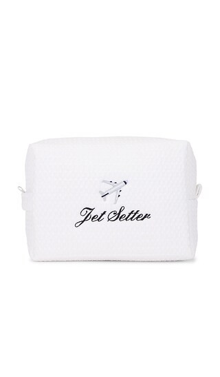 Abbode Jet Setter Waffle Pouch in Cloud. | Revolve Clothing (Global)