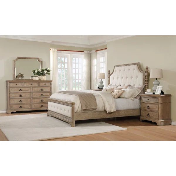 Pennington Upholstered Standard 4 Piece Bedroom Set | Wayfair North America