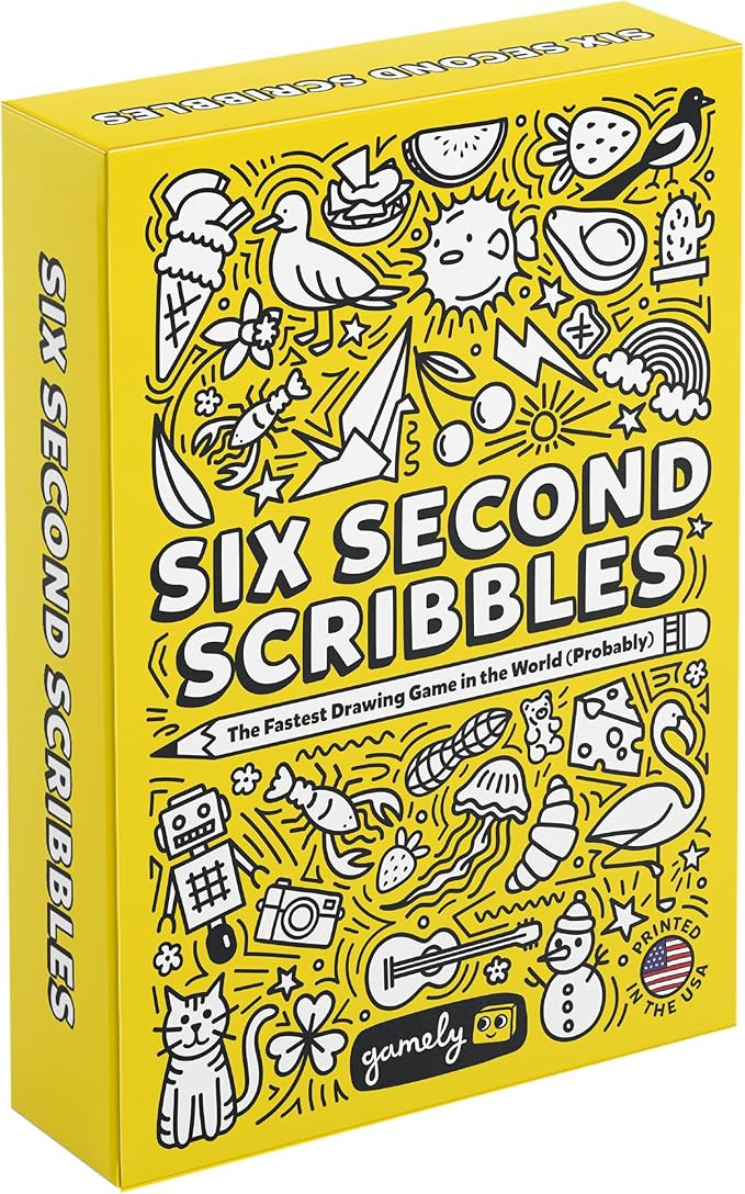 Six Second Scribbles: The frantically Fast and fantastically Fun Drawing Game | A Family Friendly... | Amazon (US)