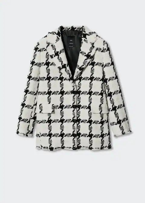 Checked tweed coat | MANGO (UK)