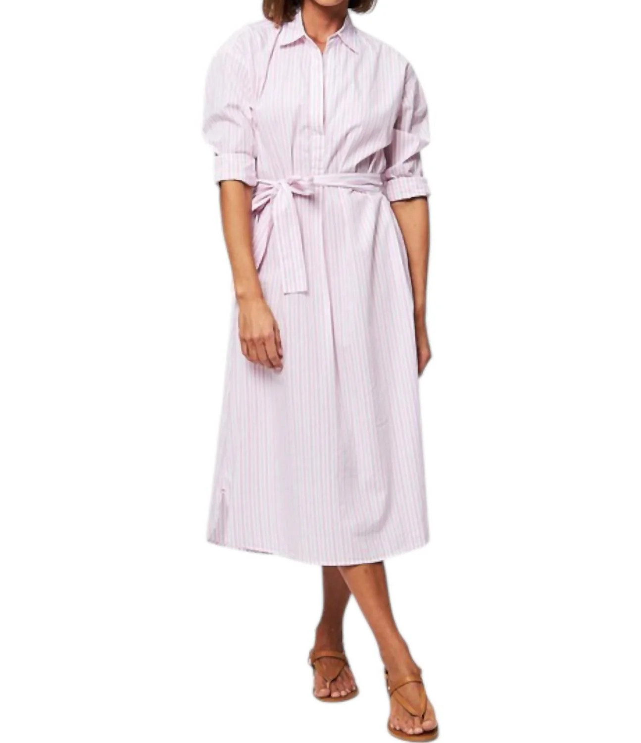 Marlowe Dress In Peony Stripe | Shop Simon