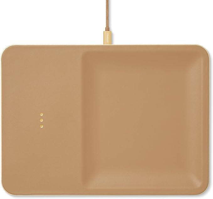 Amazon.com: Courant Catch:3 Classics - Italian Leather Wireless Charging Station & Valet Tray - Q... | Amazon (US)