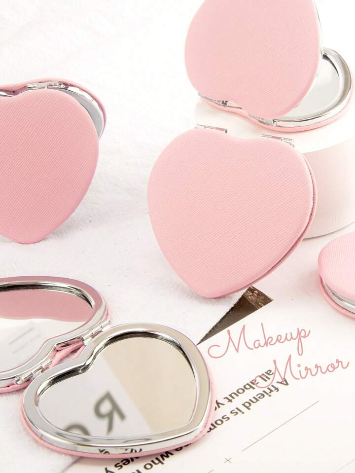 Heart Shaped Foldable Mirror, 1pc Glass Makeup Tool For Women Y2K-Style Cosmetic Mirror | SHEIN