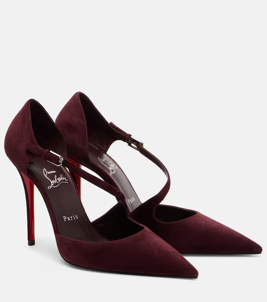 Christian Louboutin Miss Ziggyta 100 suede pumps | Mytheresa (DACH)