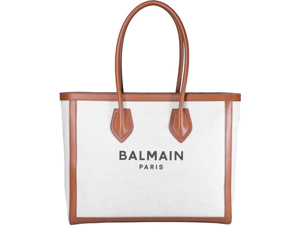 Balmain B-Army Logo Print Tote Bag | Cettire Global