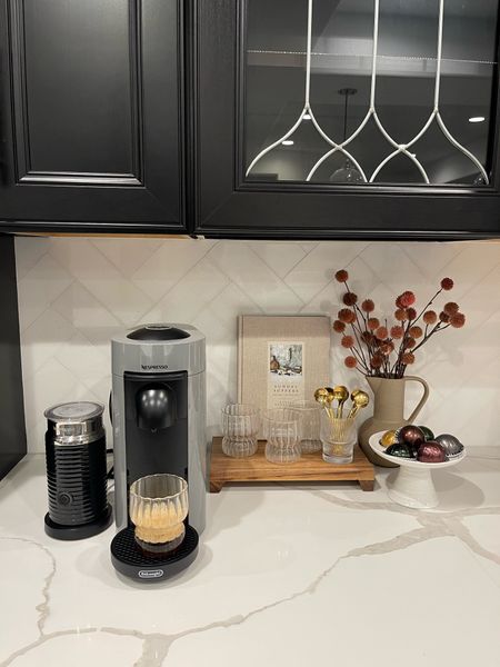 Coffee station styling in our basement kitchen! I have a Breville in our main kitchen and Nespresso here. Love them both for different reasons.

Nespresso, coffee machine, espresso machine, coffee cup, Amazon find, Amazon, cake stand, Nespresso VertuoPlus, coffee, kitchen, book, vase, glasses, gold spoon, Amazon, 

#LTKFind #LTKGiftGuide #LTKhome