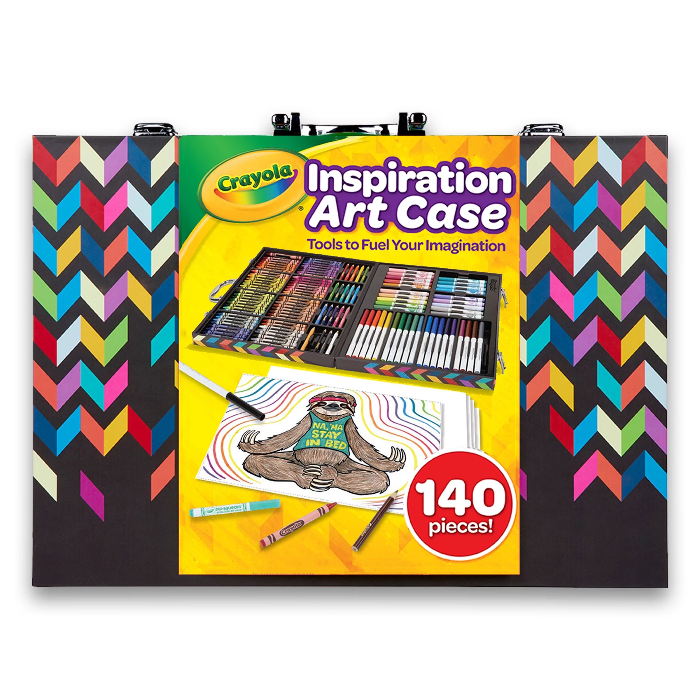 Crayola Assorted Zigzag Inspiration Art Case, 140 Piece, Art Set for Kids | Walmart (US)