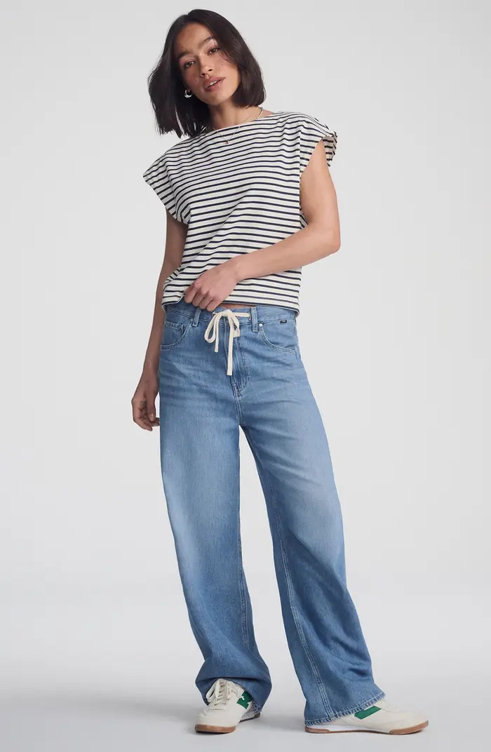 Mavi Jeans Nella Wide Leg Drawstring Jeans | Nordstrom | Nordstrom