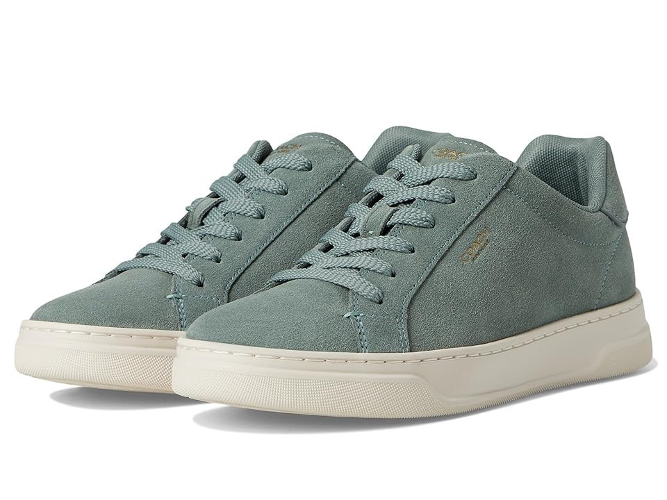 COACH High Line Sneaker Women's Shoes Sage : 6.5 M, Suede | Zappos