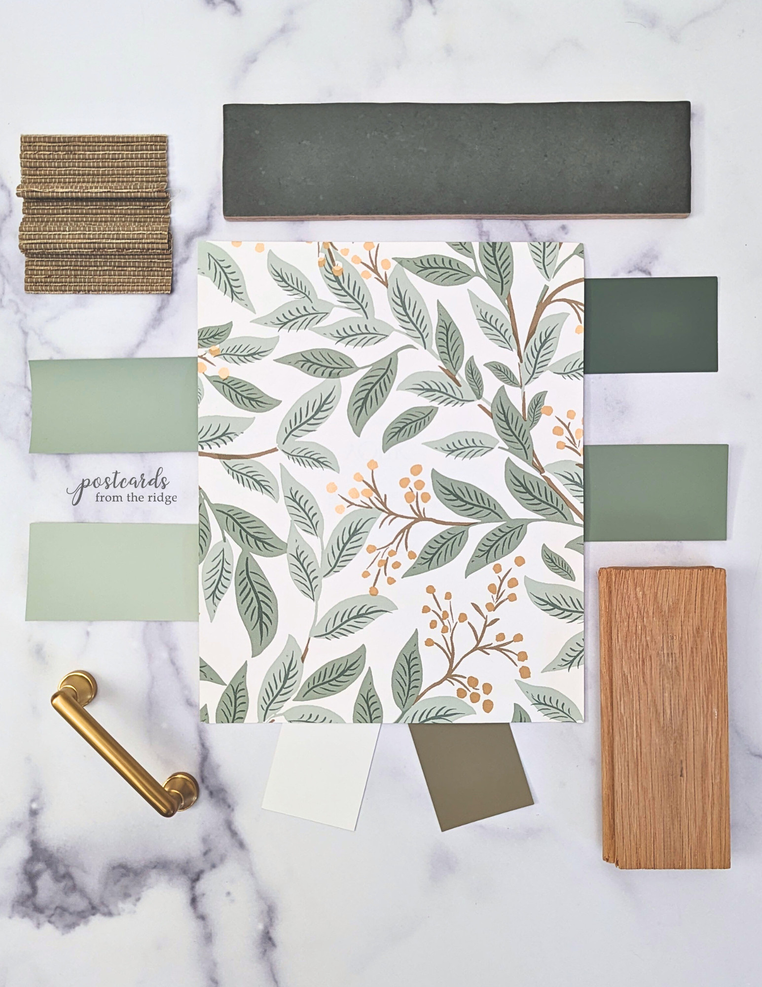 This sage and white leaf wallpaper is perfect for a bathroom, laundry room, kitchen, and more. So soothing and pretty! #wallpaper #riflepaper #sagegreen  

 #LTKHome