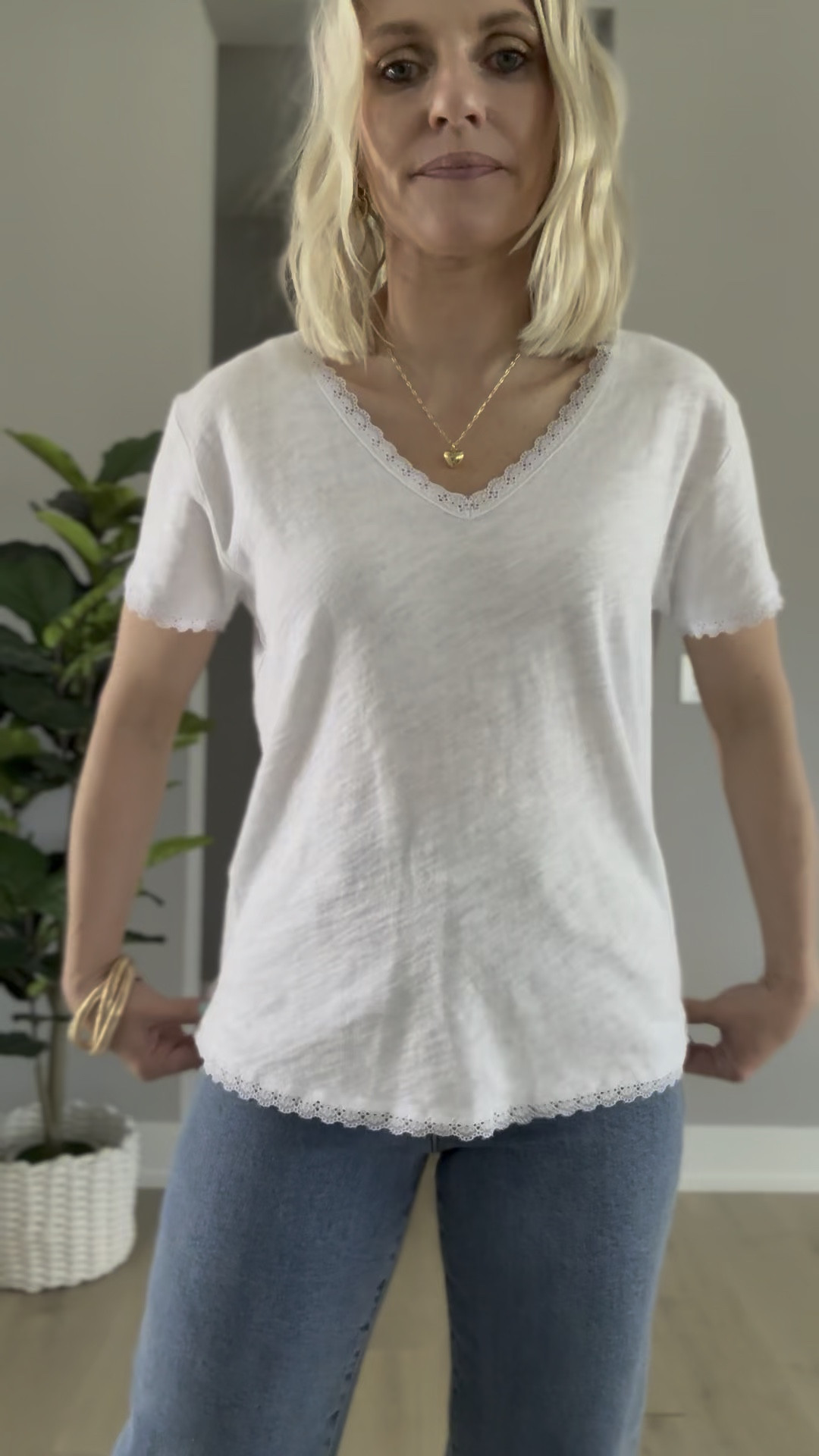 The Sunny top is an elevated basic top that goes with any bottom! It’s 100% cotton and has a lace trip. This top comes iin both white and black. Use my code: DJXKATIE20 for 20% off your purchase! 

#LTKOver40 #LTKPetite #LTKootd