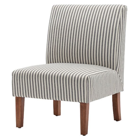 eLuxury Armless Striped Accent Chair | Target