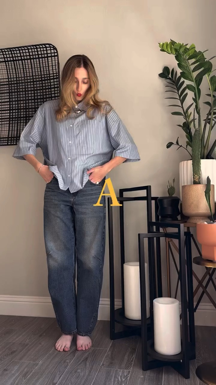 You know spring is coming when the blue and white stripe shirt comes out

I love a crisp cool blue and white stripe shirt with a coach rogue bag 🤍 A classic combo. Commet shop for links

2026 spring street style, women’s minimal style, women’s minimal style aesthetic, classic style outfits, elevated minimal style, chic minimal style, quiet luxury, 90s minimal style, 90s minimal chic, Carolyn Bessette Kennedy style, CBK style, cbk watch, CBK outfits, elevated casual style, elevated luxury casual style, chic casual style, casual style, everyday style, tomboy chic, sporty chic style, Pinterest style, Pinterest inspo, women’s style inspo, petite millennial style, New York City outfits, New York street style, NYC street style, NYC fit check, NYC OOTD, Soho Nev York, San Francisco influencer, San Francisco content creator Aritzia style, Aritzia outfits, Madewell style, Madewell outfits, J.Crew style, J.Crew outfits, J.Crew aesthetic, citizens of humanity, crop button down, barrel jeans, Levi’s jeans, Levi’s barrel jeans, barrel Jean style, coach suede rogue, coach rogue 41, oversized bag, big bag style, studded flats, Alaia studded flats, Alaia flat dupe, studded ballet flats, classic chic 

#coachrogue #springfashion2026 #ootdcheck #coachbags #springoutfitideas