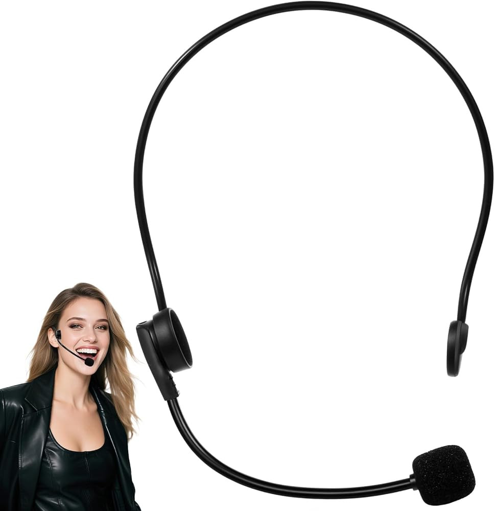 Fake Headset, Costume Headset Rockstar Microphone Prop for Adult Men & Women, Halloween Pop Star ... | Amazon (US)