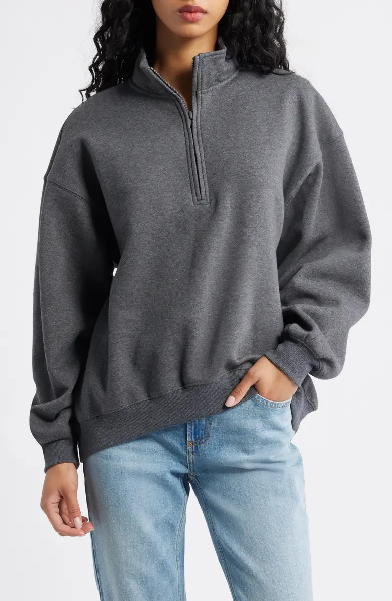 Relaxed Quarter Zip Pullover | Nordstrom
