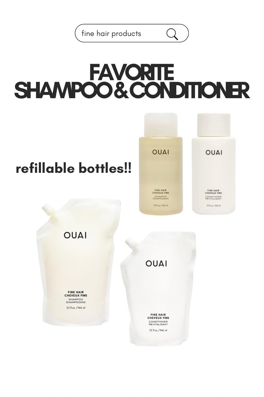Fine hair girlies!!!! This is my favorite shampoo and conditioner.  Lightweight and smells amazing!  #hairproducts #hair #finehair #shampoo #conditionerr

#LTKFindsUnder100 #LTKBeauty #LTKmorningroutine