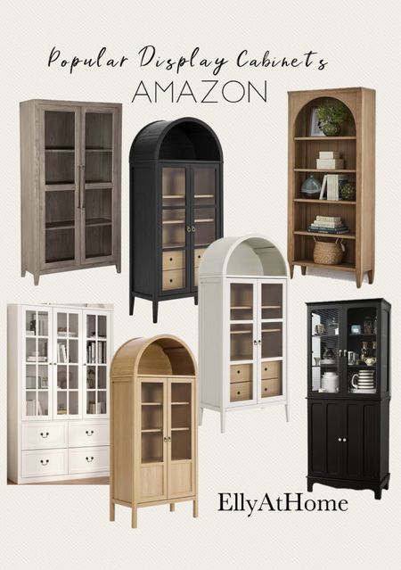 Popular and trending cabinets from Amazon! arch wood display cabinet, bookcase pieces, black, white, grey cabinets. Trending arch cabinet perfect display and storage. Add to your living room, bedroom, kitchen, dining room. Shop more cabinets in more colors, finishes from Amazon home. 

#LTKHome #LTKFamily