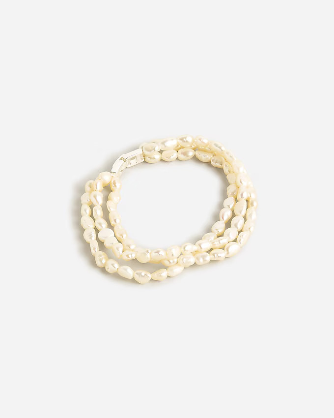 Freshwater pearl layered bracelet | J. Crew US