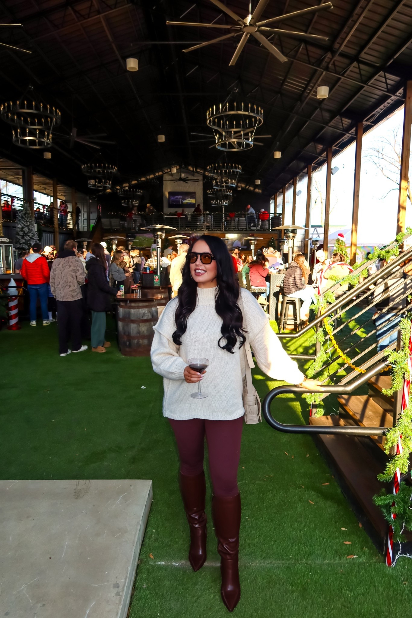 Under $40 Amazon oversized sweater (5+ colors, medium), under $35 Crz yoga leggings (small), under $60 brown Amazon leather boots (tts) #founditonamazon 

#LTKSaleAlert #LTKActive #LTKFindsUnder50