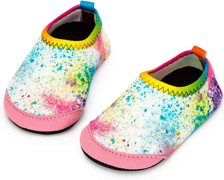 Apolter Baby Boys and Girls Swim Water Shoes Barefoot Aqua Socks Non-Slip for Beach Pool Toddler ... | Amazon (US)