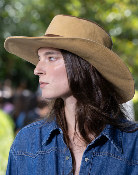 Santa Teresa Hat in Duck Canvas / Leather | TWP