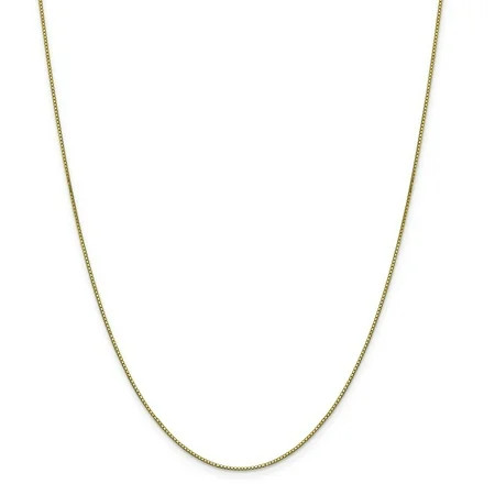 10K Yellow Gold chain Box 18 in 0.8 mm .8 | Walmart (US)