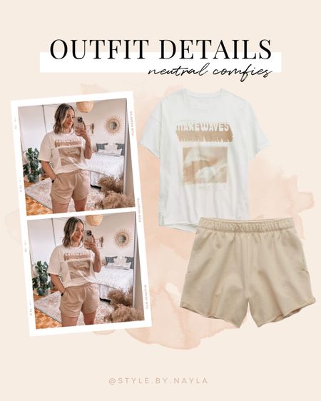 Comfy stay at home outfit from Aerie - lounge shorts (size L), neutral graphic tee (size M)

Loungewear, comfy outfits, wfh outfits 


#LTKFind #LTKunder50 #LTKstyletip