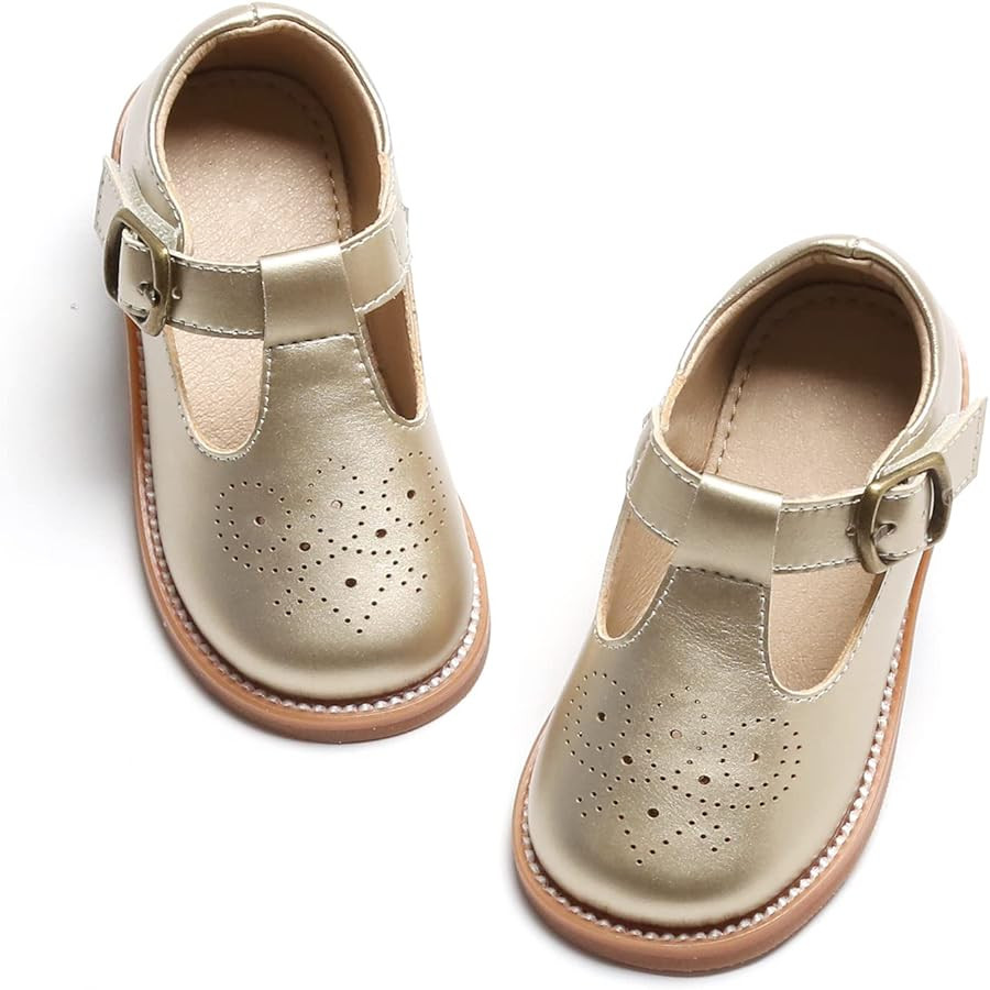 Felix & Flora Toddler Little Girl Mary Jane Dress Shoes - Ballet Flats for Girl Party School Shoe... | Amazon (US)