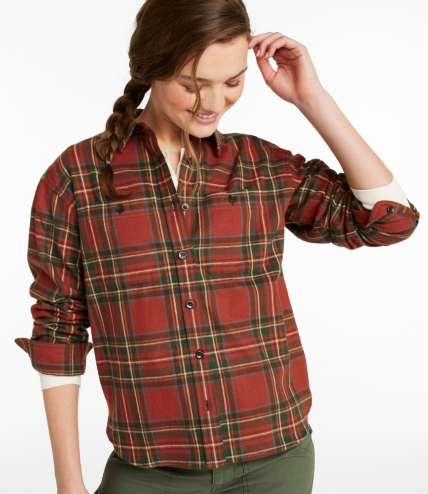 Women's Scotch Plaid Flannel Shirt, Boyfriend | L.L. Bean