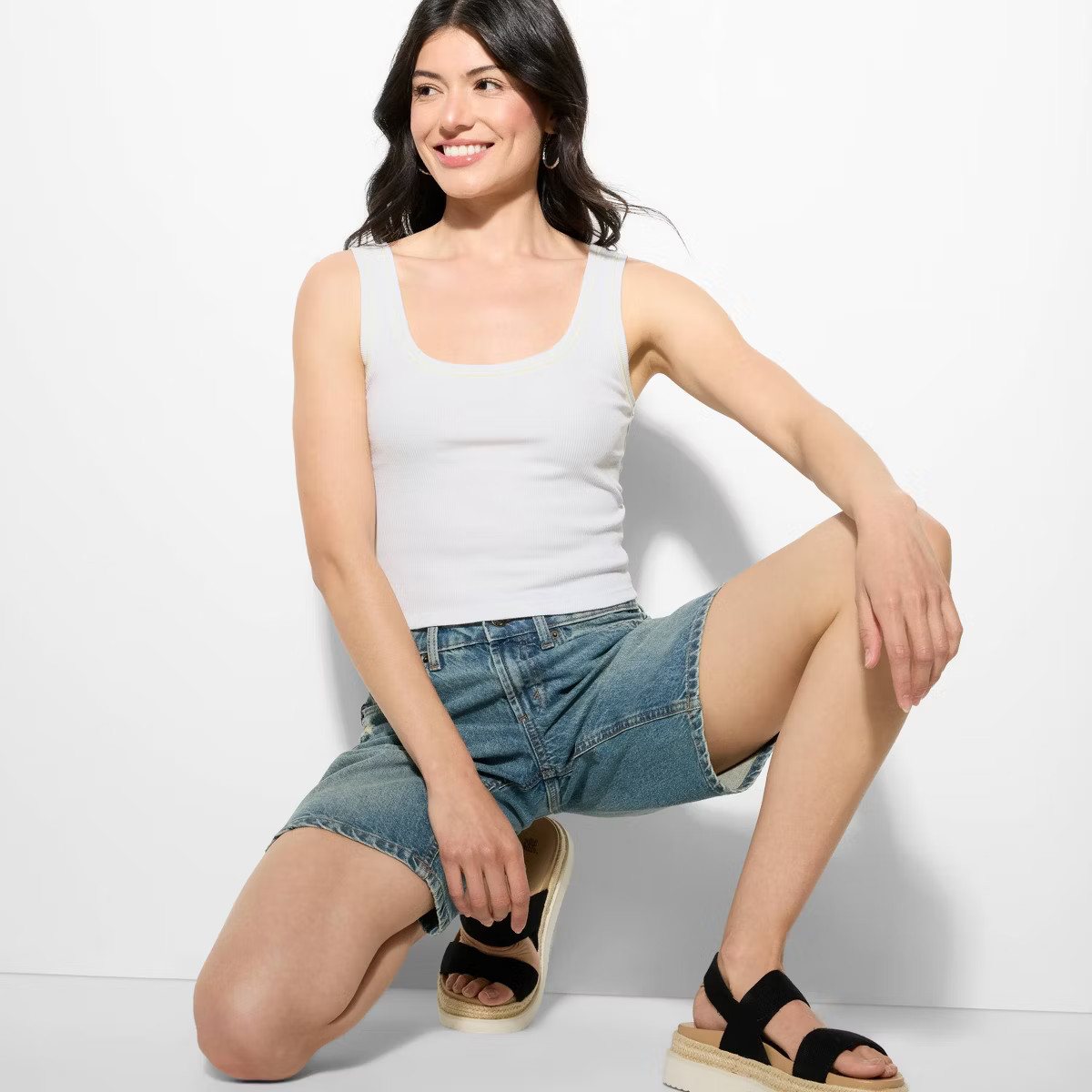 Women's Slim Fit Scoopneck Tank Top - Wild Fable™ | Target