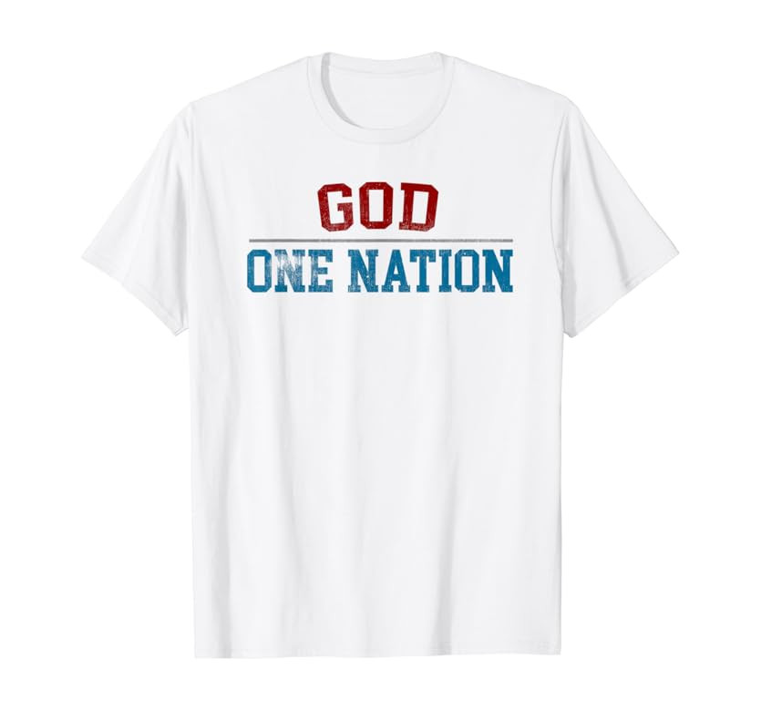 One Nation Under God, American Christian Patriotic Pride T-Shirt | Amazon (US)