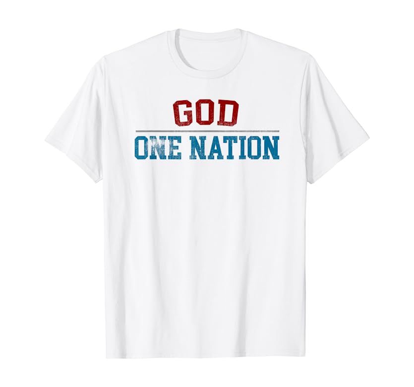 One Nation Under God, American Christian Patriotic Pride T-Shirt | Amazon (US)