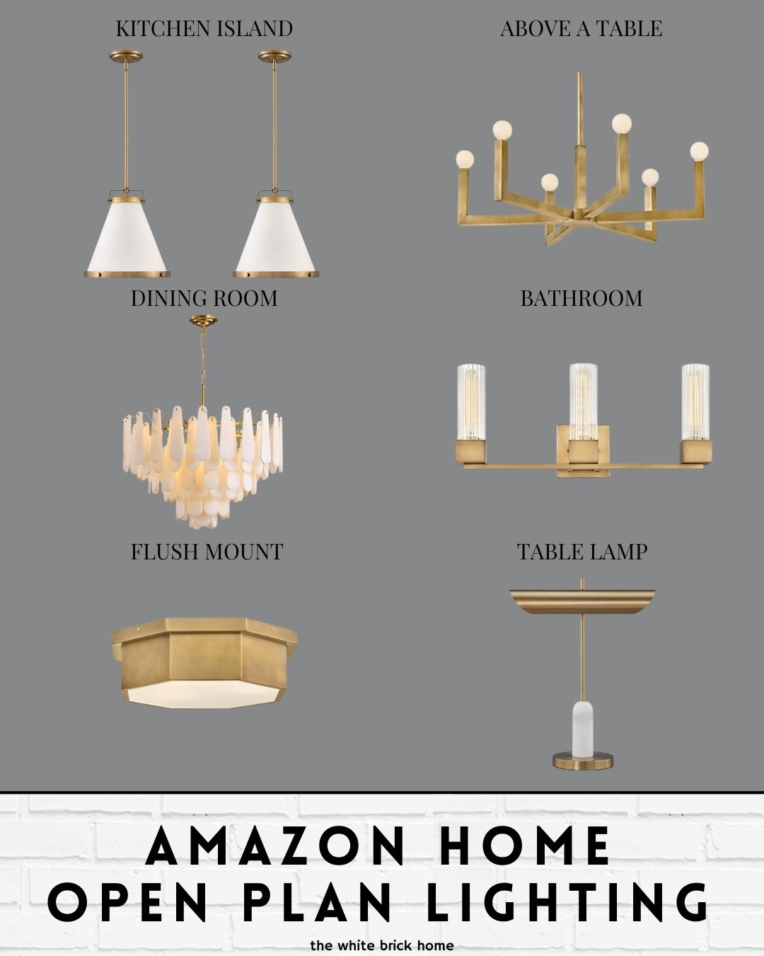 Beautiful light fixtures from Amazon home! 
🖤🖤

Amazon, Amazon home, home decor, home design, brass lighting, chandelier, table lamp, lamp, dining room light, kitchen island lighting, flush mount light, bedroom lighting, bathroom vanity light, home design, home decor, bedroom, kitchen, ceiling lights, brass lighting, foyer light, open floor plan lighting 

#LTKStyleTip #LTKHome #LTKSaleAlert