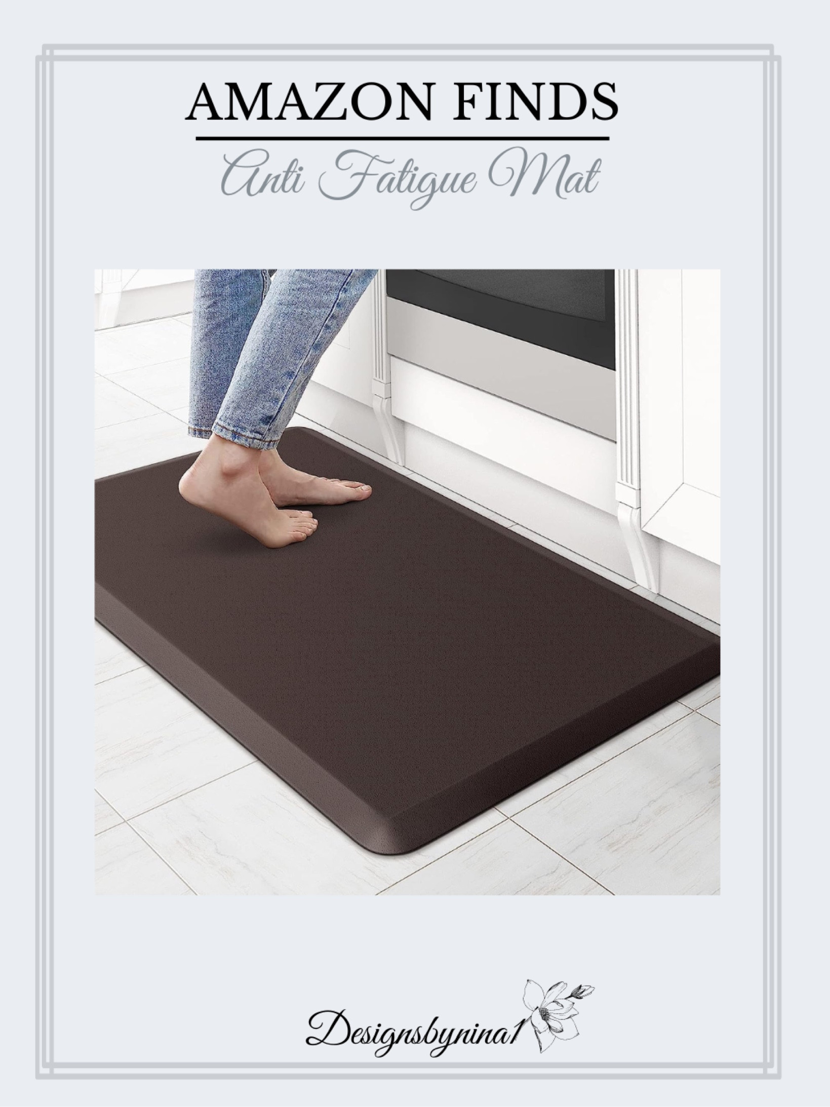  KitchenClouds Kitchen Mat Cushioned Anti Fatigue