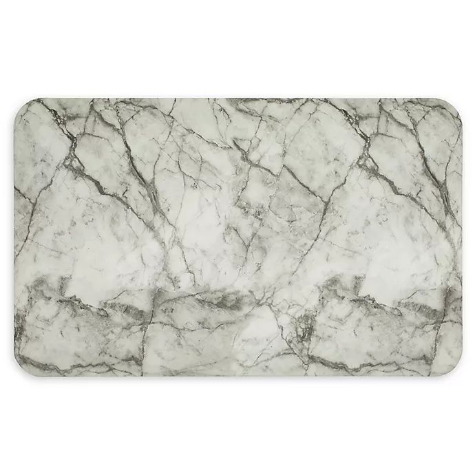 Mohawk Home® Marble Lux Ultra Cushion Kitchen Mat in Grey/White | Bed Bath & Beyond