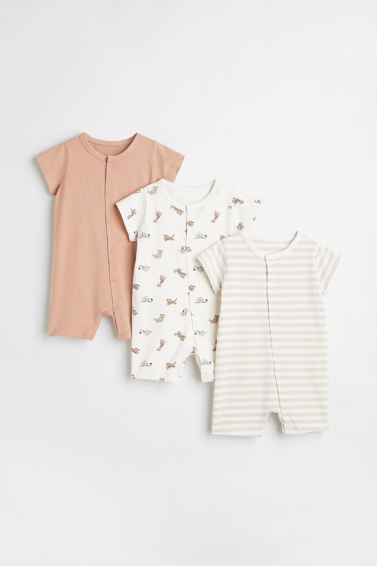 3-pack Cotton Jumpsuits | H&M (US + CA)