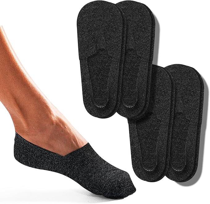 ONDO Merino Wool No Show Socks - Invisible in Athletic Shoes - Moisture-Wicking, No-Slip Fit for ... | Amazon (US)