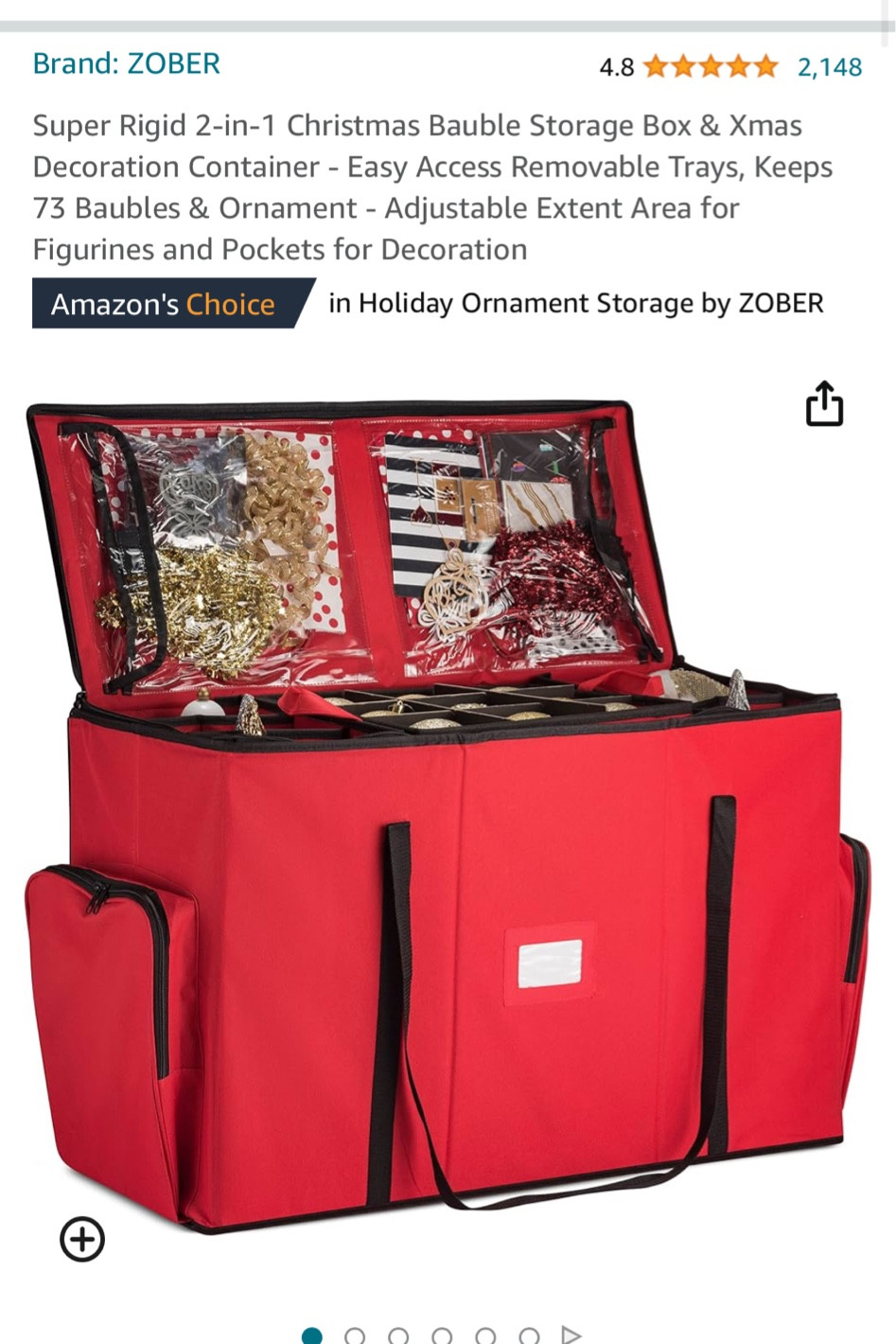 This Christmas ornament storage may be the best thing I’ve ever bought 😁 it’s reasonably compact and it holds so much!! I fit all the trimmings for 3 trees (regular, pencil and tabletop) in here with room to spare! 

#LTKfindsunder100 #LTKSeasonal #LTKhome