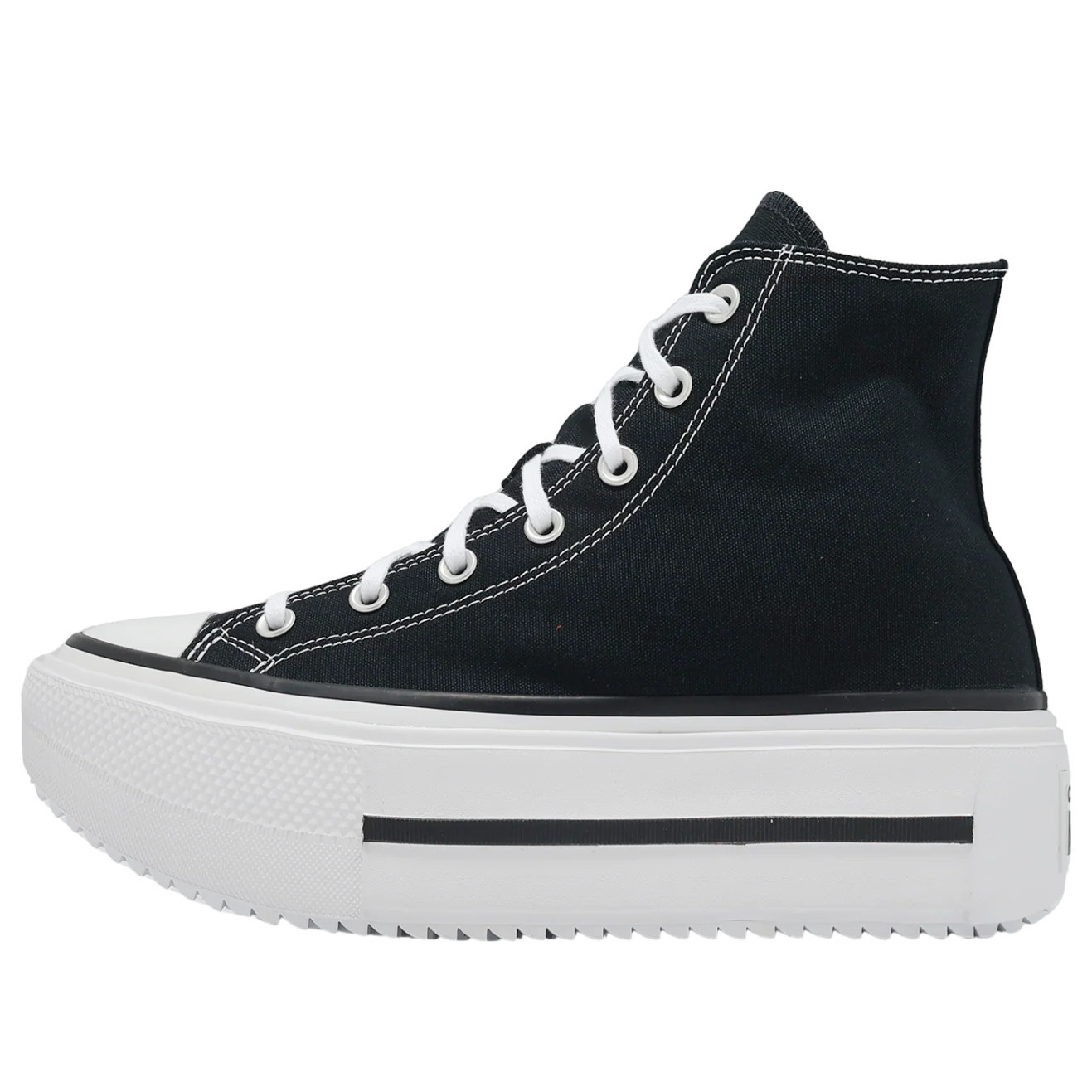 Converse Chuck Taylor All Star Lift Double Stack Hi 'Black White' A12975C | KICKS CREW