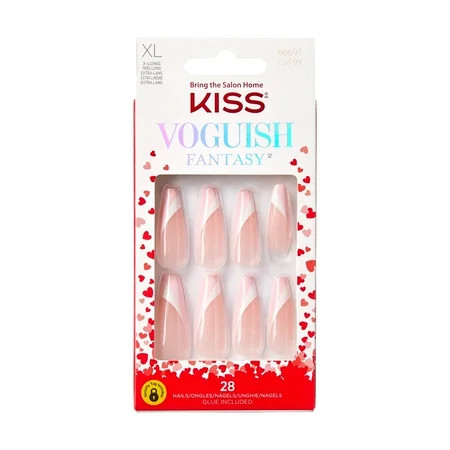 KISS Voguish Fantasy Fake Nails ‘Galentines’ 28 Count | Walmart (US)
