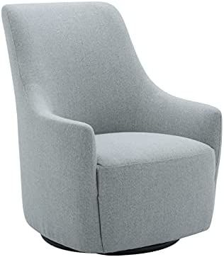 Amazon Brand – Rivet Contemporary High-Back Upholstered Swivel Accent Chair, 31.1"W, Light Grey | Amazon (US)