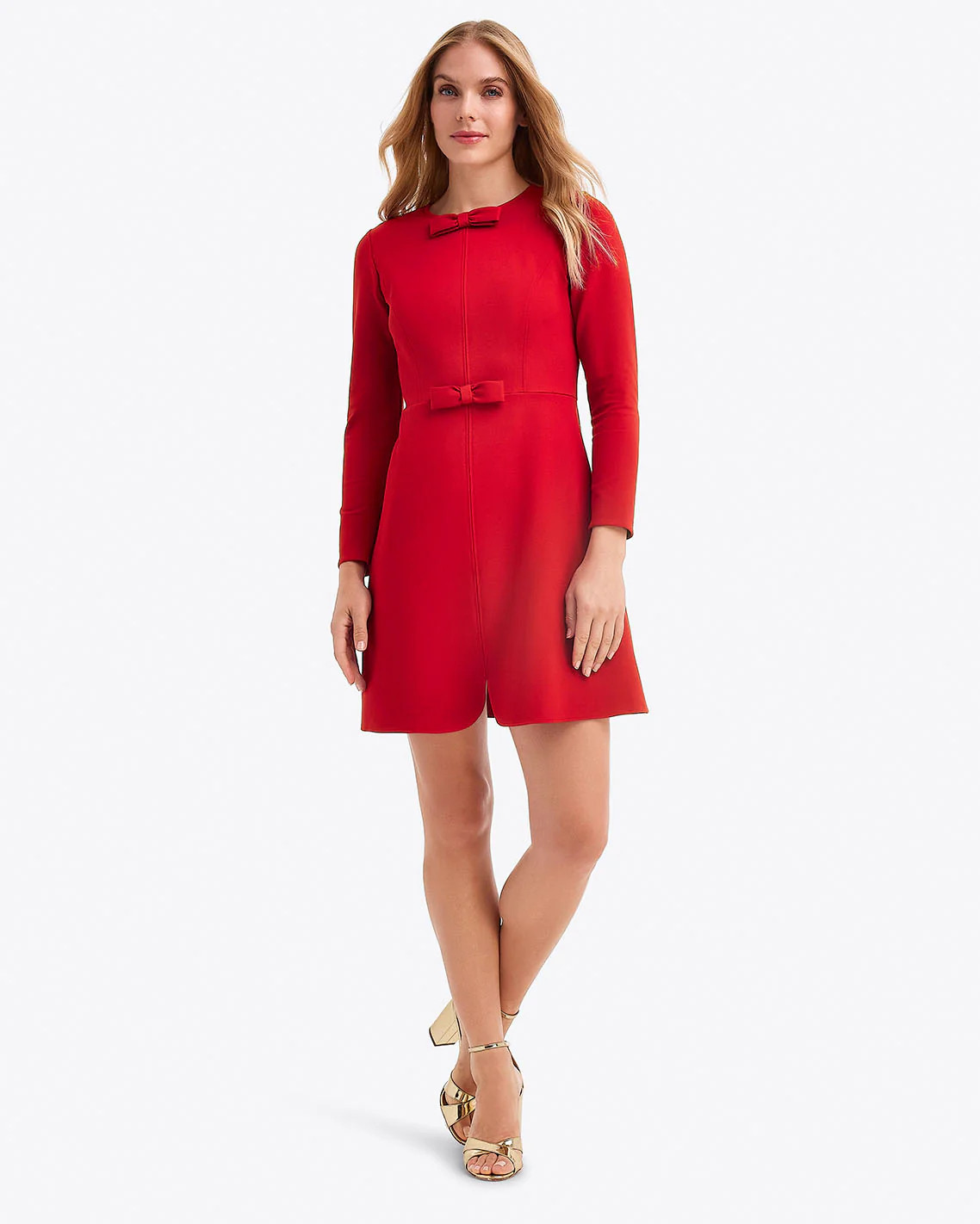 Long-Sleeve Sadie Shift Dress in Ponte | Draper James (US)
