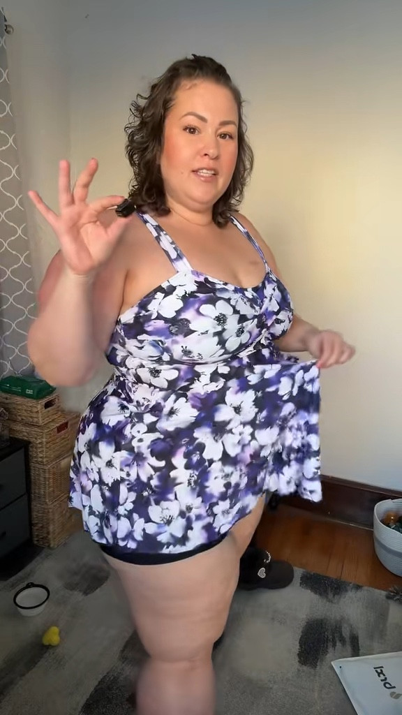 If your insecure about your tummy area or muffin top, this swimsuit is for you 💜✨

#plussizeswimsuit plus size swimsuit 


#LTKPlusSize